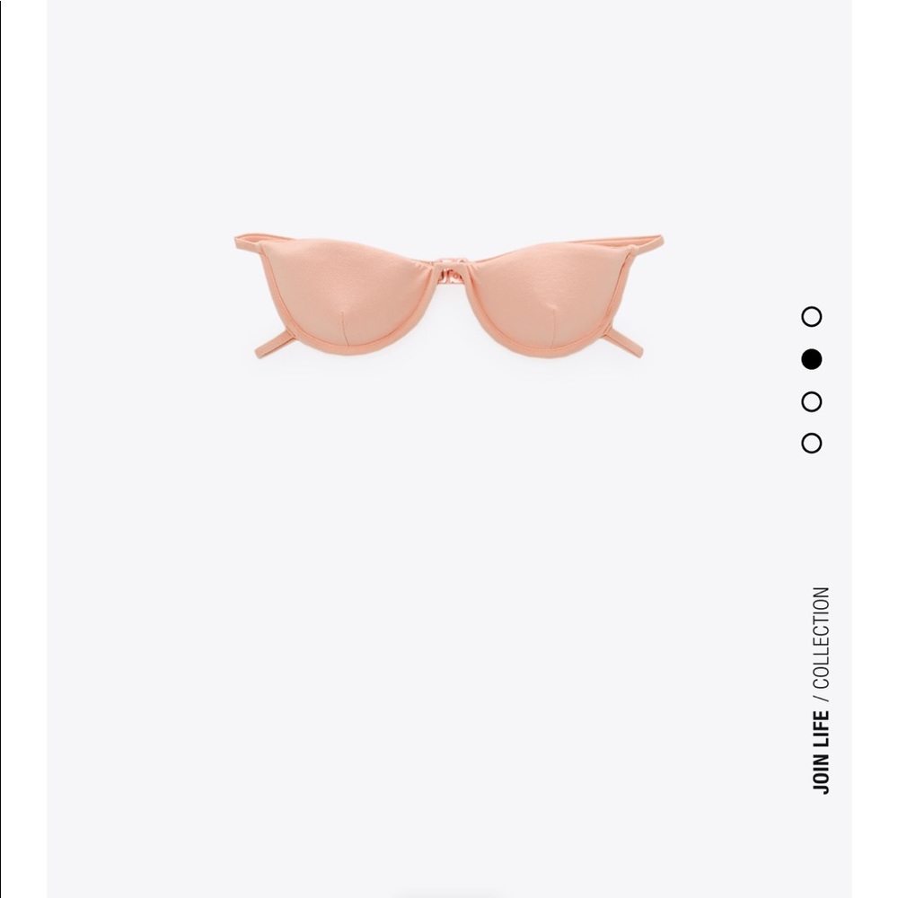 Zara new never worn bandeau bathing suit top